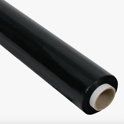 4 Pack x Pallet Wrap (Black) - 20um x 500mm x 320m