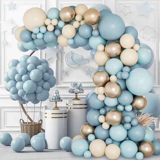 Macaron Blue Balloon Garland Arch Kit